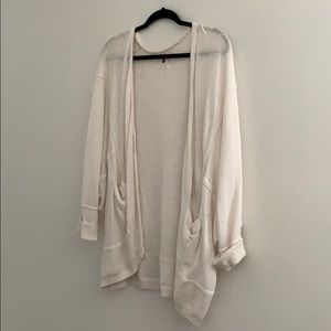 Cream Free People cardigan